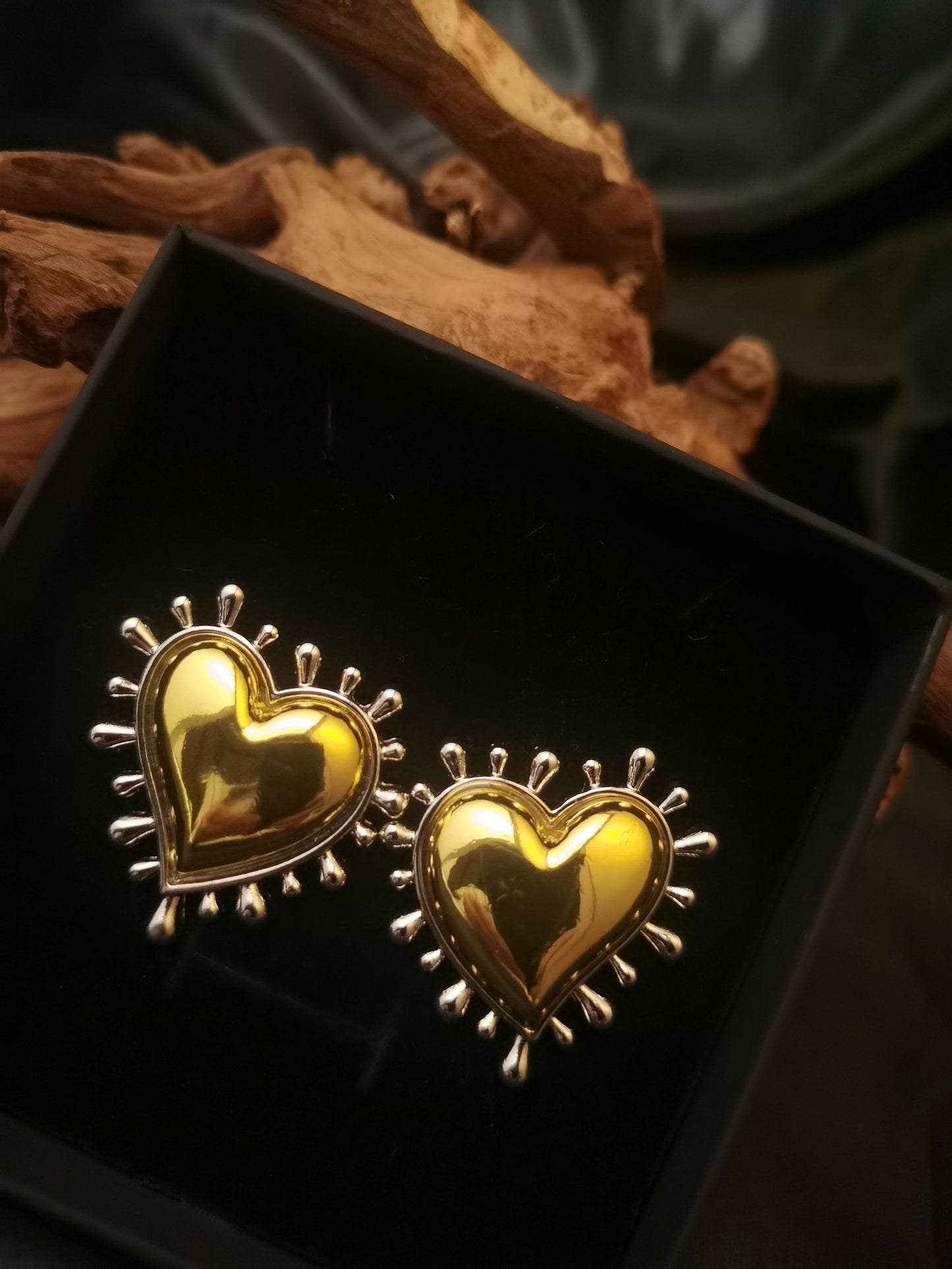 Heart Earrings 18k gold-plated Titanium Steel GMJE5