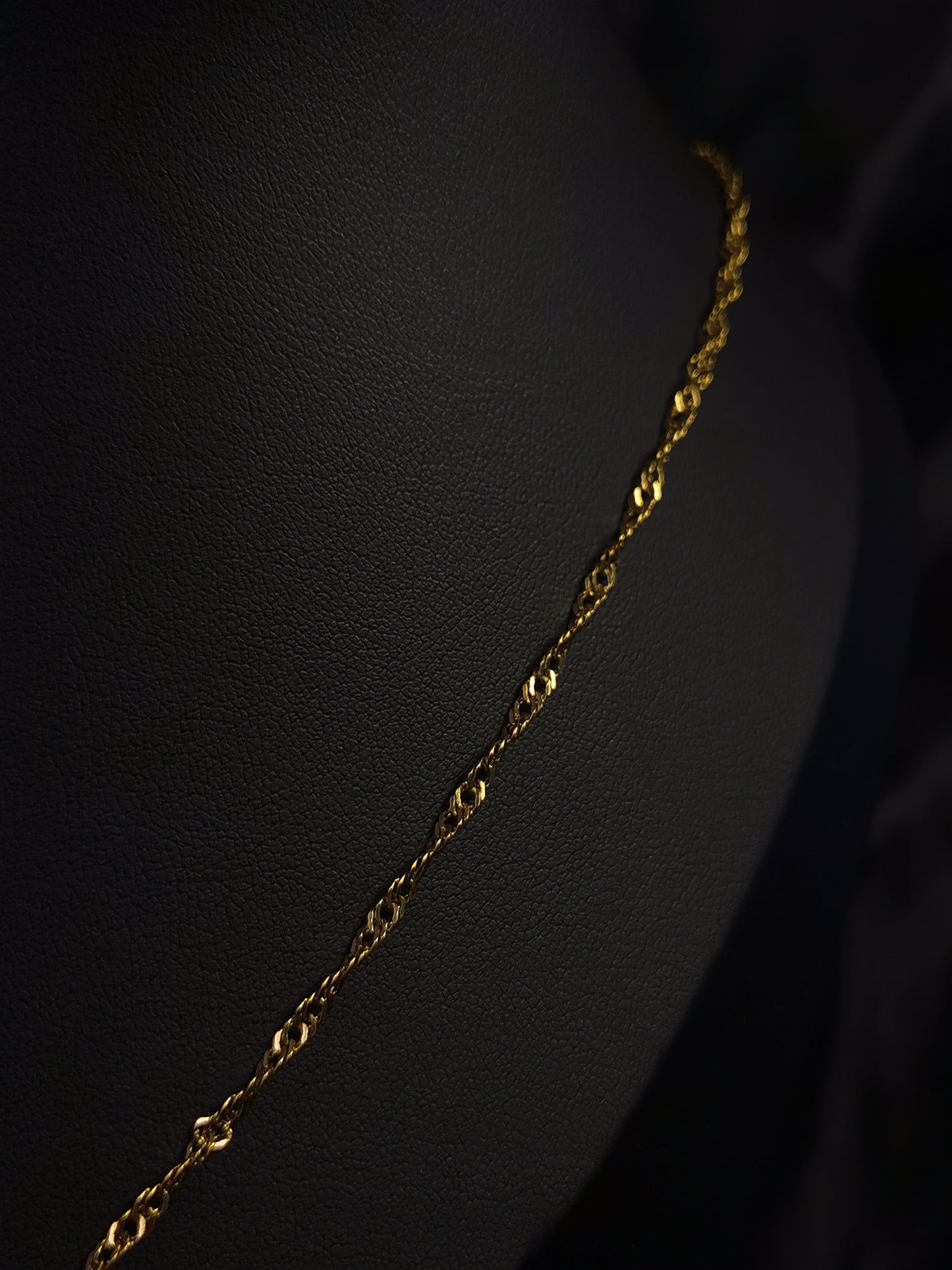 Twisty Chain Necklace 18k gold-plated Titanium Steel Trendy Jewelry 2025 GMJBC6