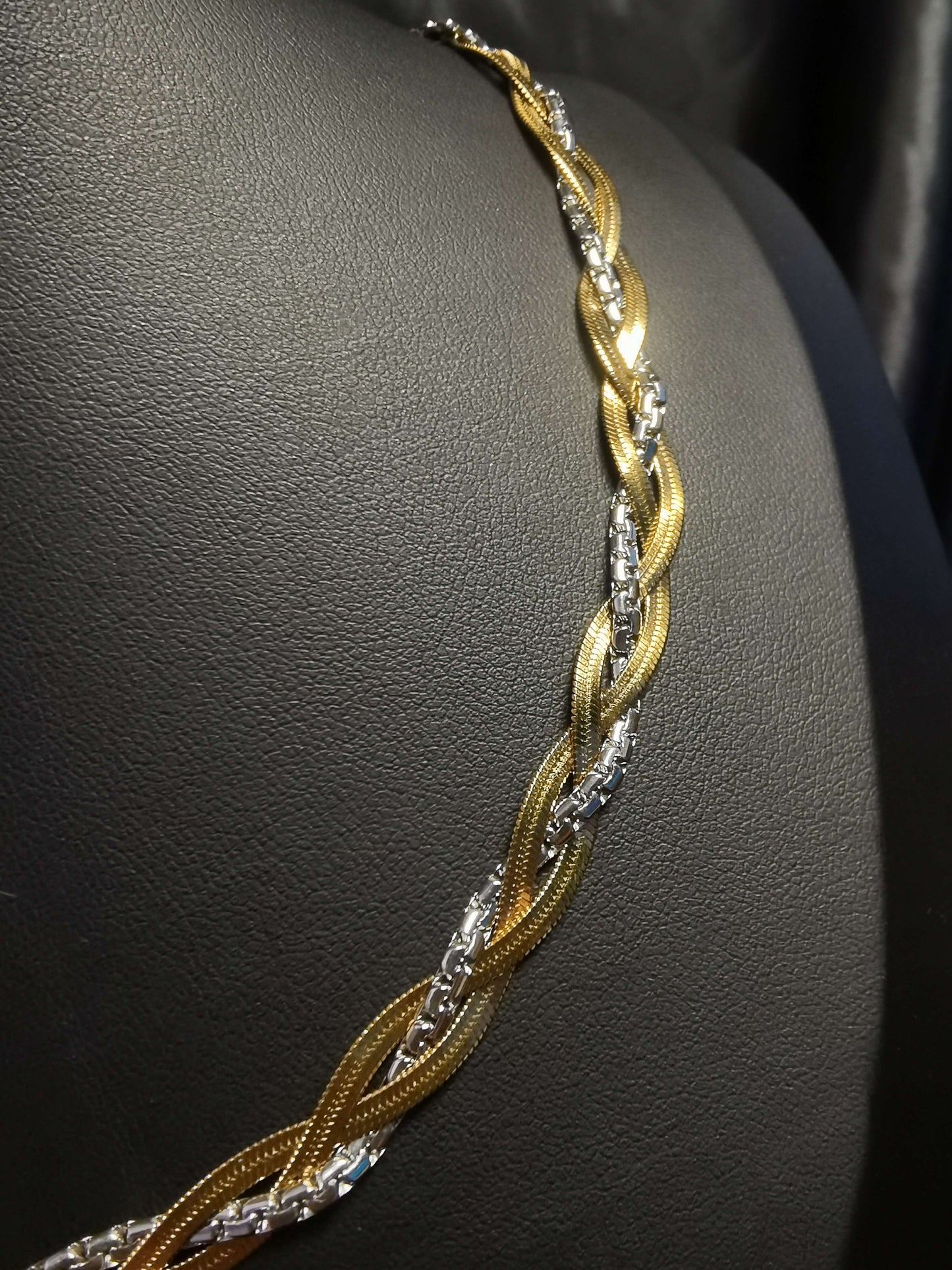 Name Initial Necklace 18k gold-plated Titanium Steel multiple chain Trendy Jewelry 2025 GMJN37