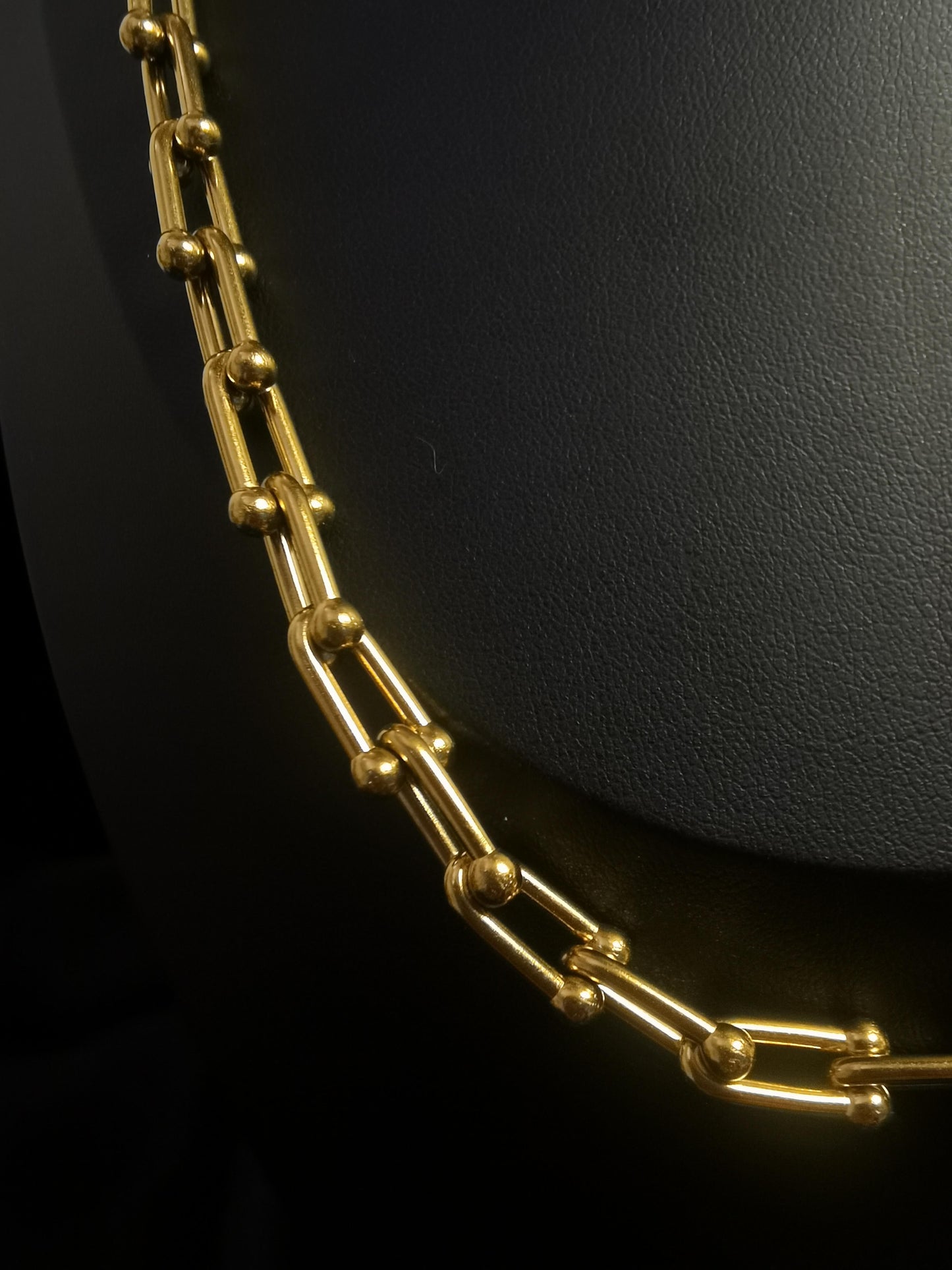 Cowboy Necklace 18k gold-plated Titanium Steel horseshoe chain Trendy Jewelry 2025 GMJN38