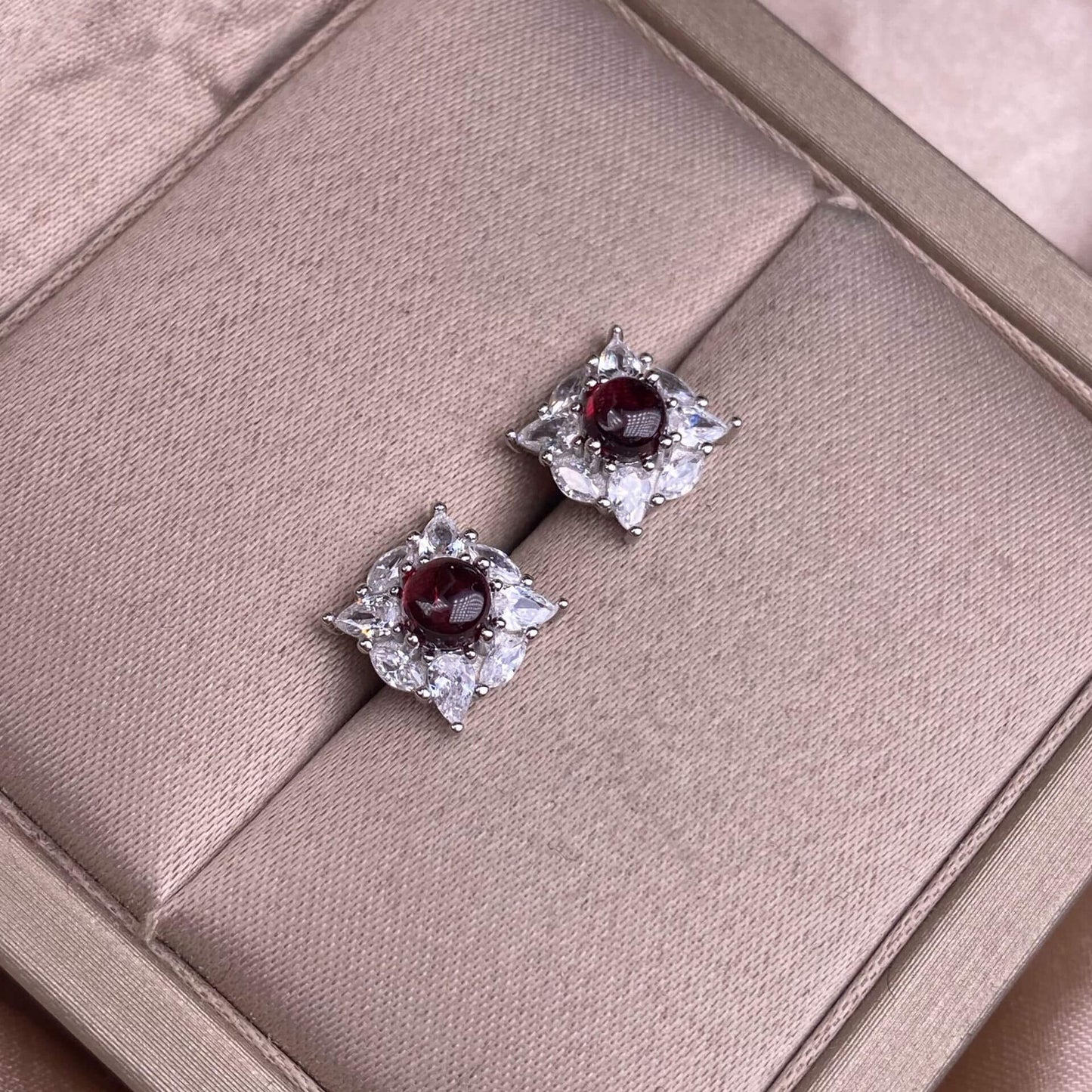 Garnet, amethyst, sea crest, blue phosphorescent, purple dragon crystal, citrine, turquoise, black opal, aquamarine, lapis lazuli, opal earrings