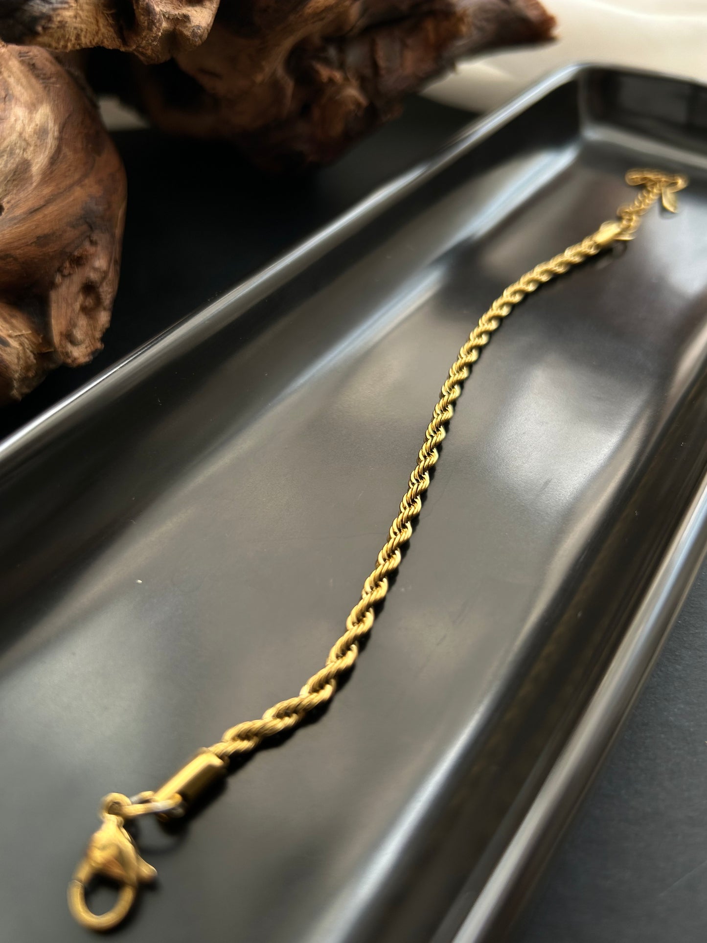 Bracelet 18k gold-plated Titanium Steel Rope chain Trendy Jewelry 2025 GMJB1