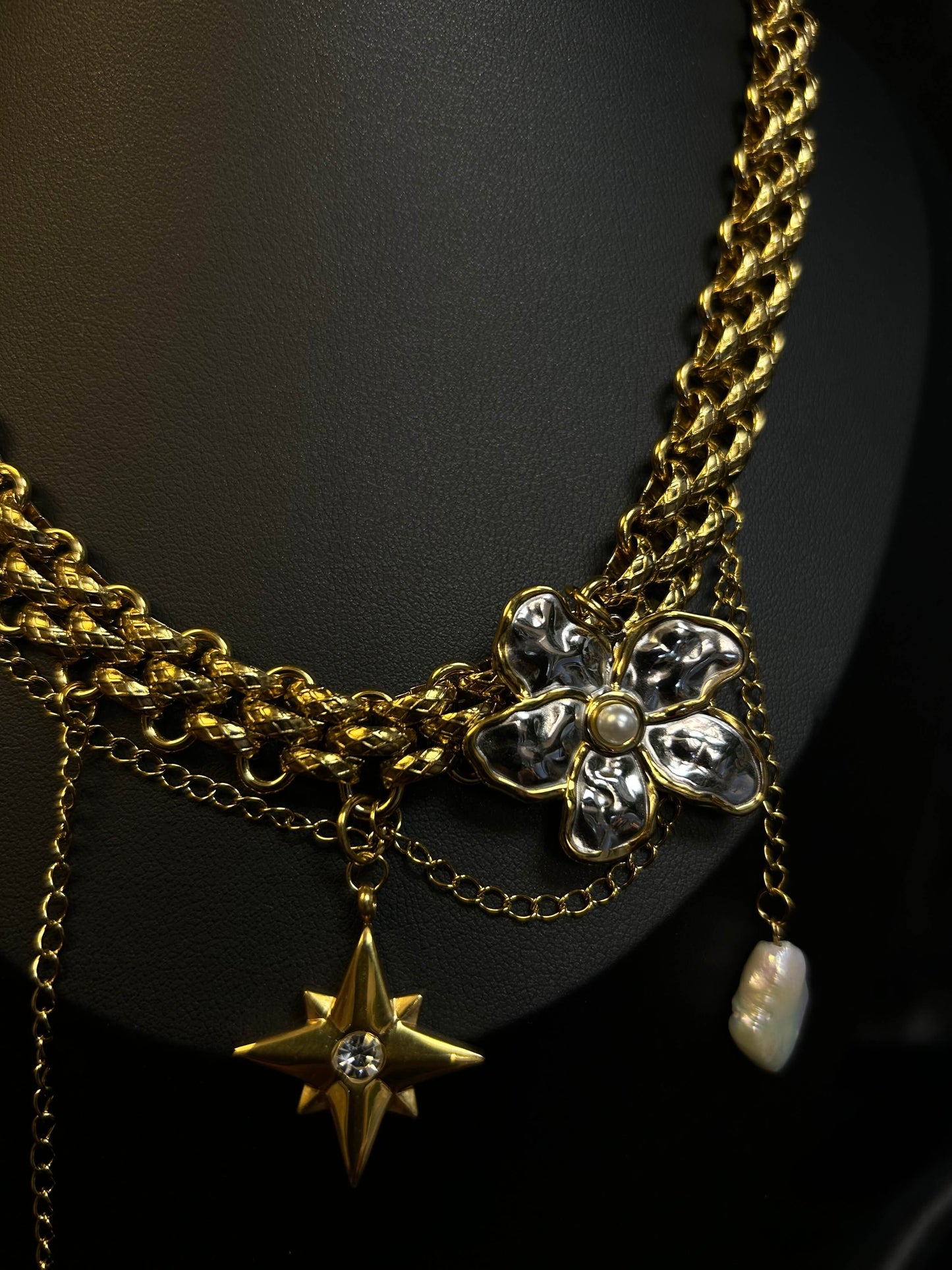 Original Necklace 18k gold-plated Titanium Steel Chucky chain Trendy Jewelry 2025 GMJN3