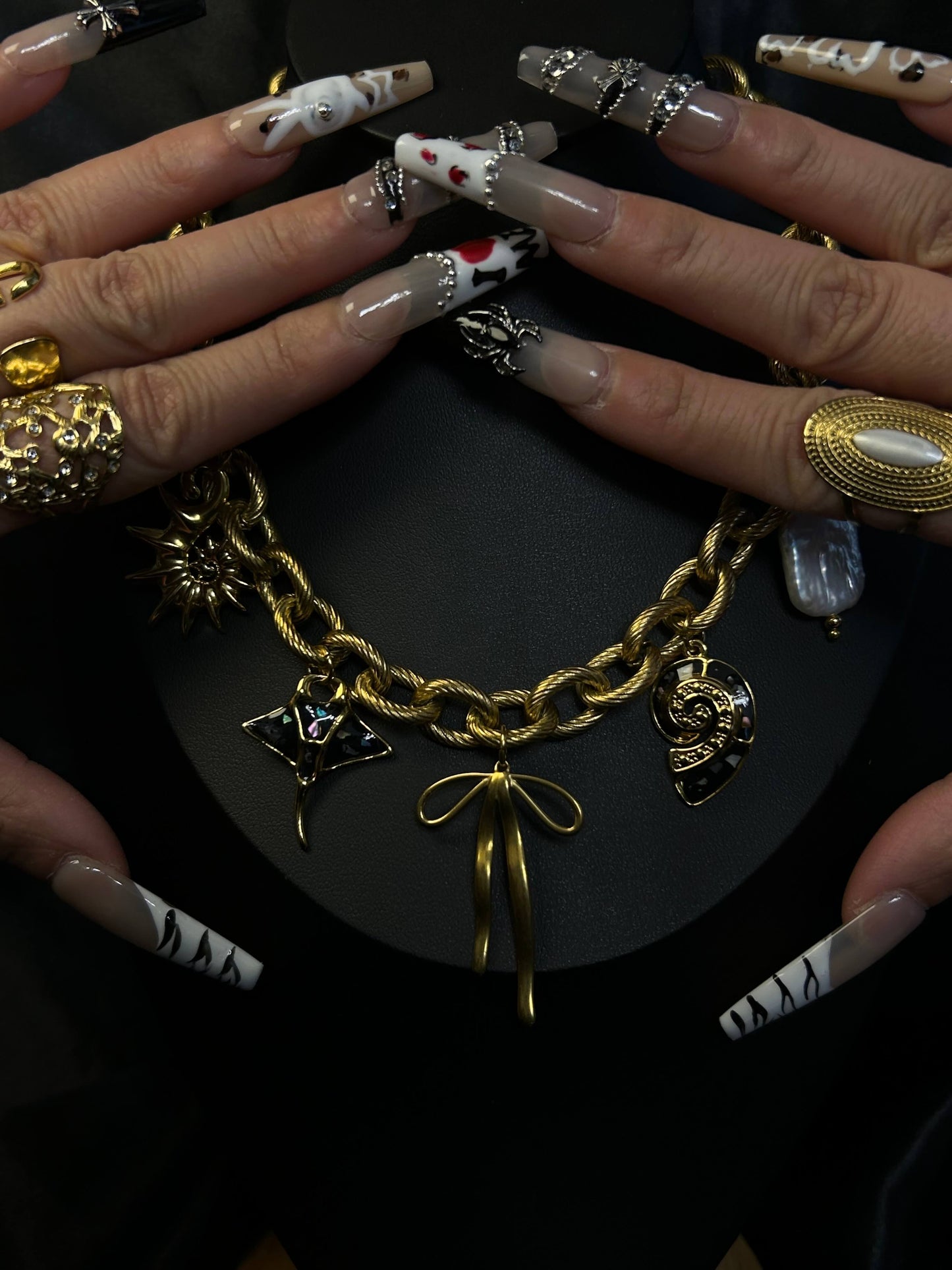 Pendant Necklace 18k gold-plated Titanium Steel Chucky chain Trendy Jewelry 2025 GMJN2