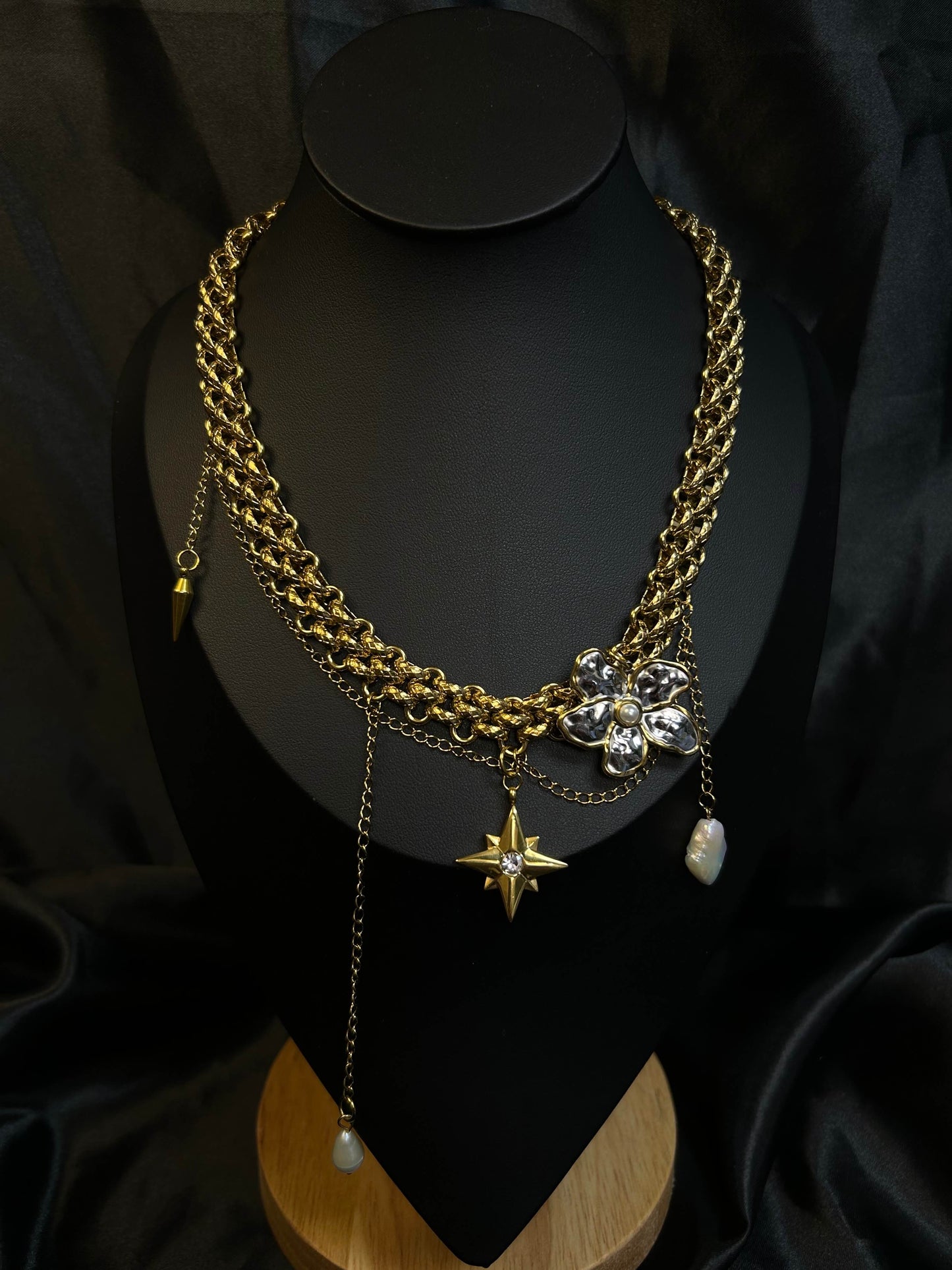 Original Necklace 18k gold-plated Titanium Steel Chucky chain Trendy Jewelry 2025 GMJN3