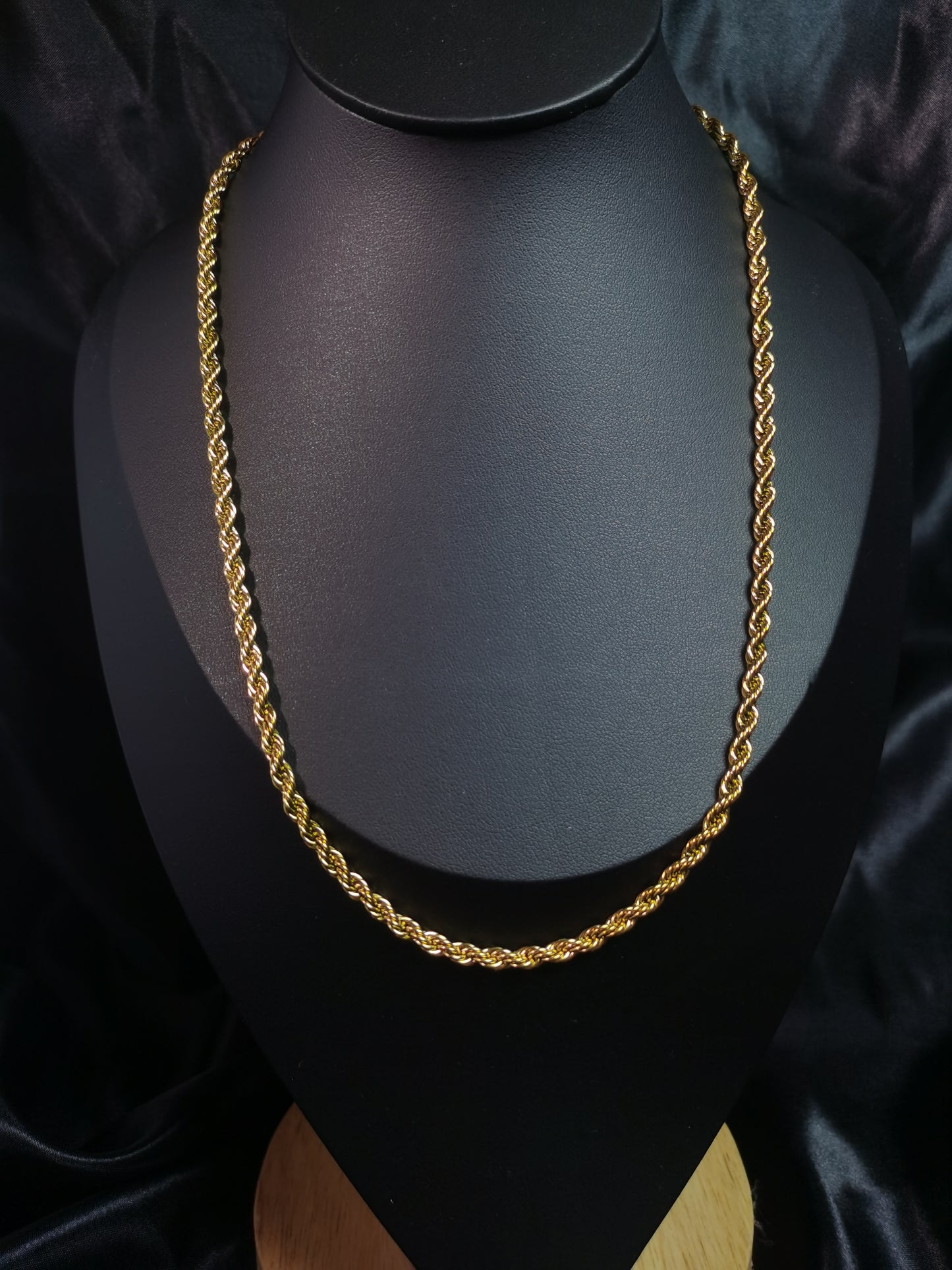 Rope Chain Necklace 18k gold-plated Titanium Steel Trendy Jewelry 2025 GMJBC1