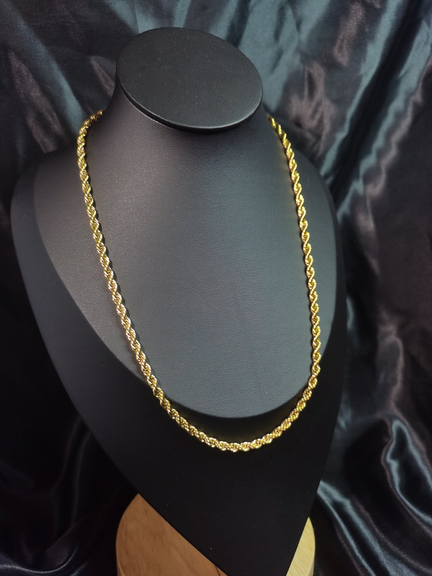 Rope Chain Necklace 18k gold-plated Titanium Steel Trendy Jewelry 2025 GMJBC1