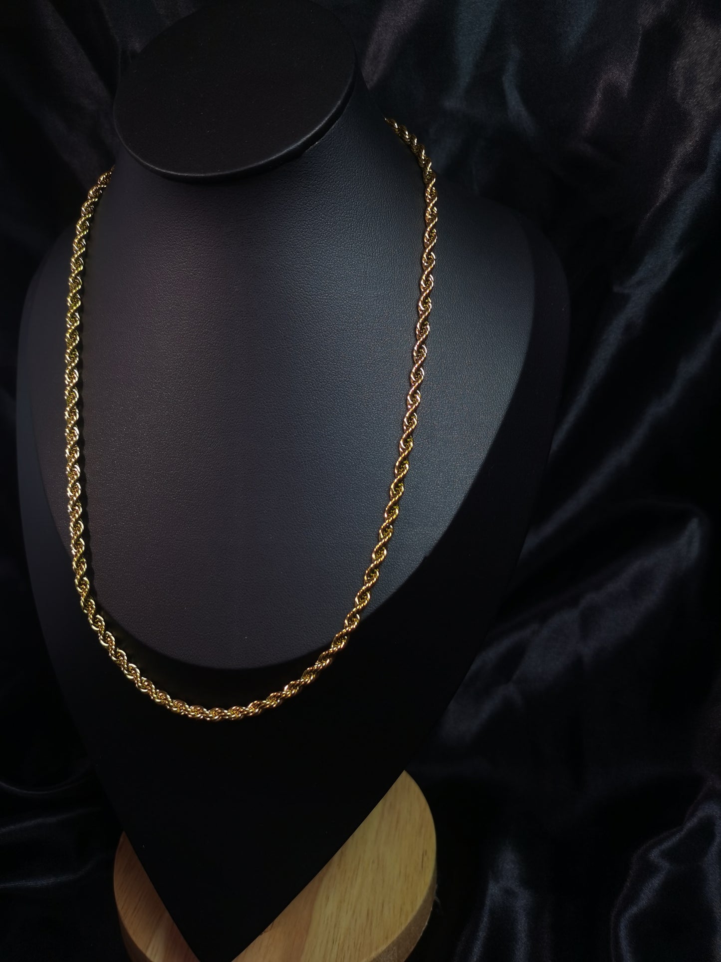 Rope Chain Necklace 18k gold-plated Titanium Steel Trendy Jewelry 2025 GMJBC1