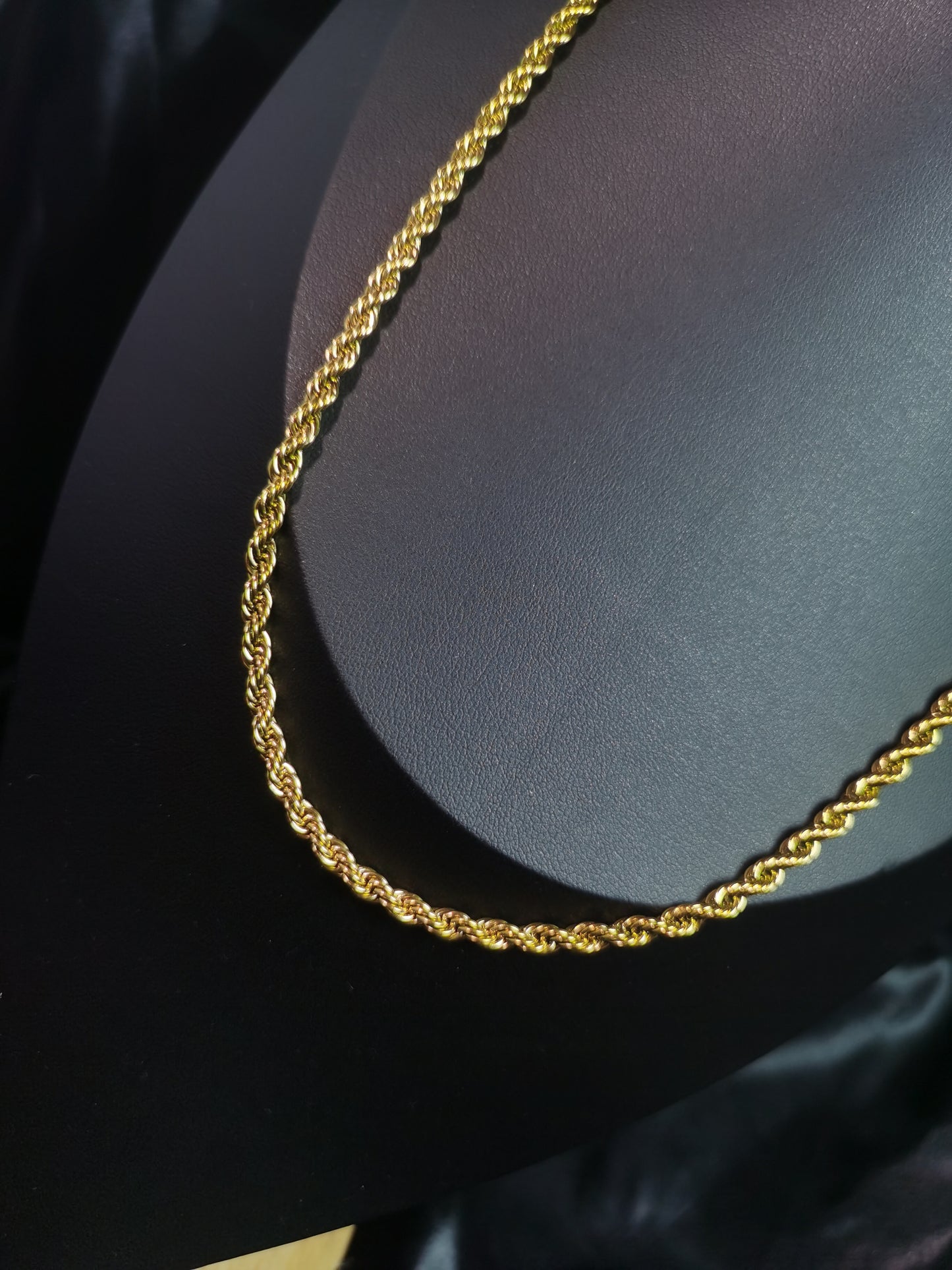 Rope Chain Necklace 18k gold-plated Titanium Steel Trendy Jewelry 2025 GMJBC1