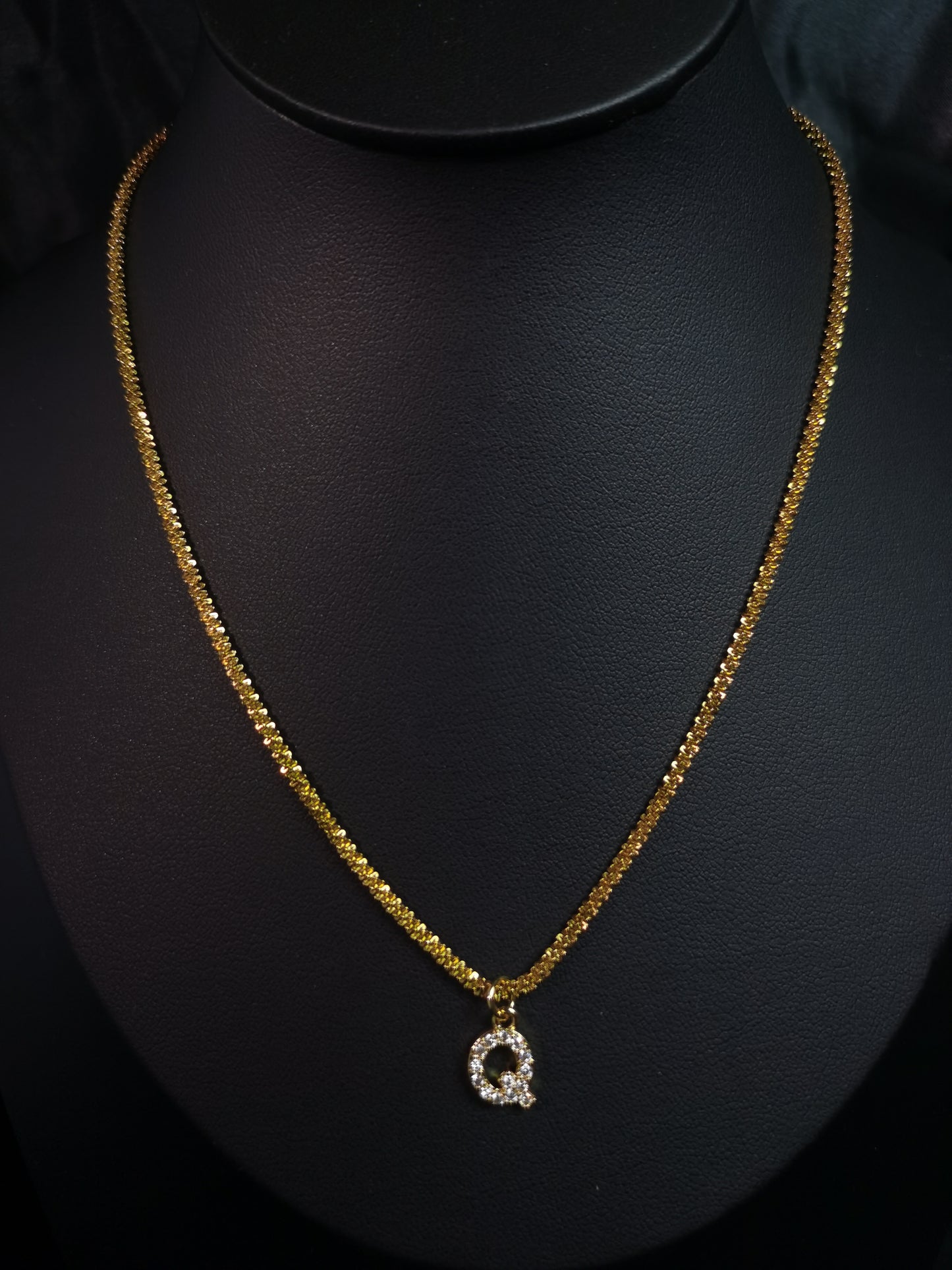 Name Initial Necklace 18k gold-plated Titanium Steel Galaxy chain Trendy Jewelry 2025 GMJN12