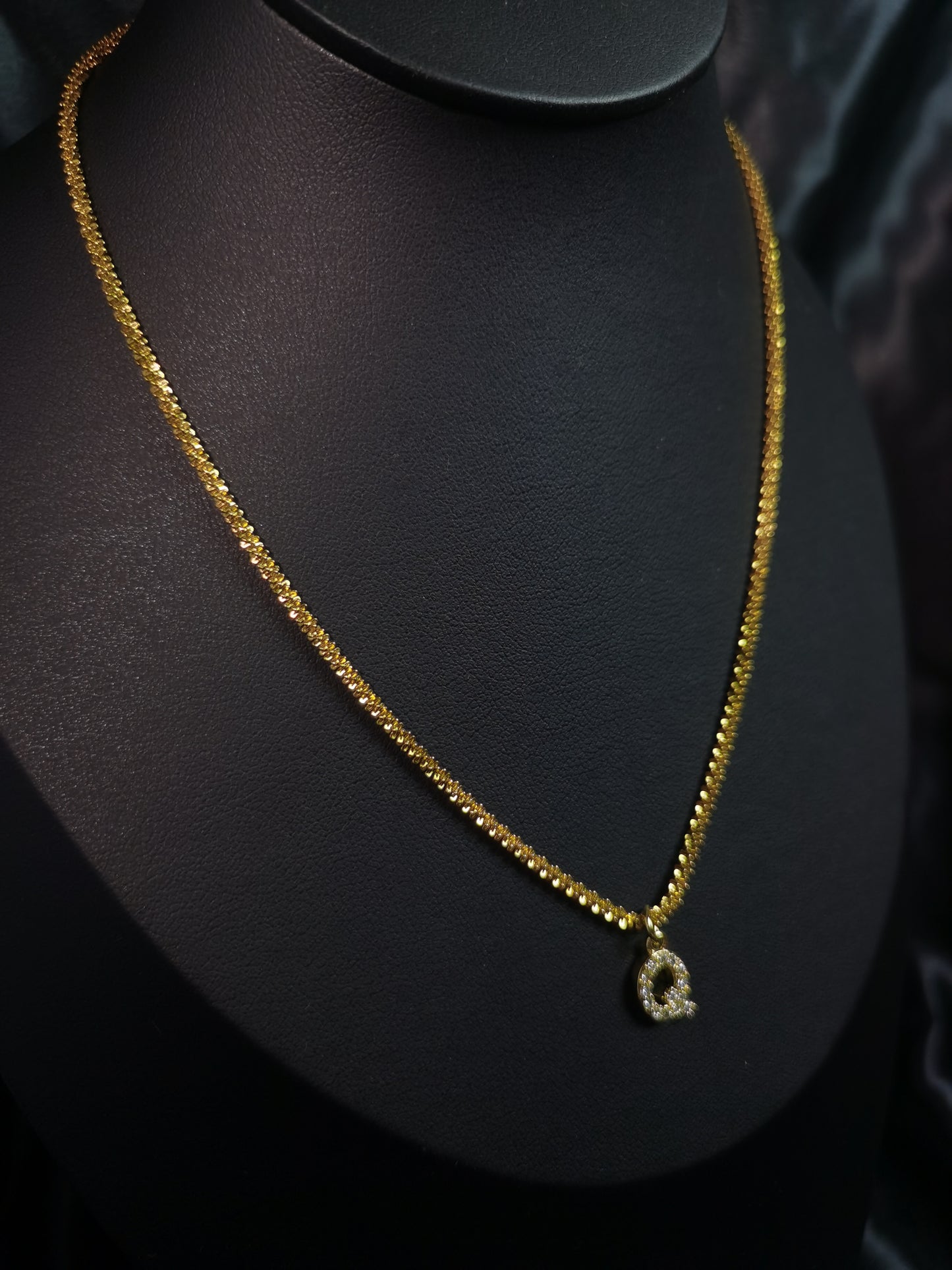 Name Initial Necklace 18k gold-plated Titanium Steel Galaxy chain Trendy Jewelry 2025 GMJN12