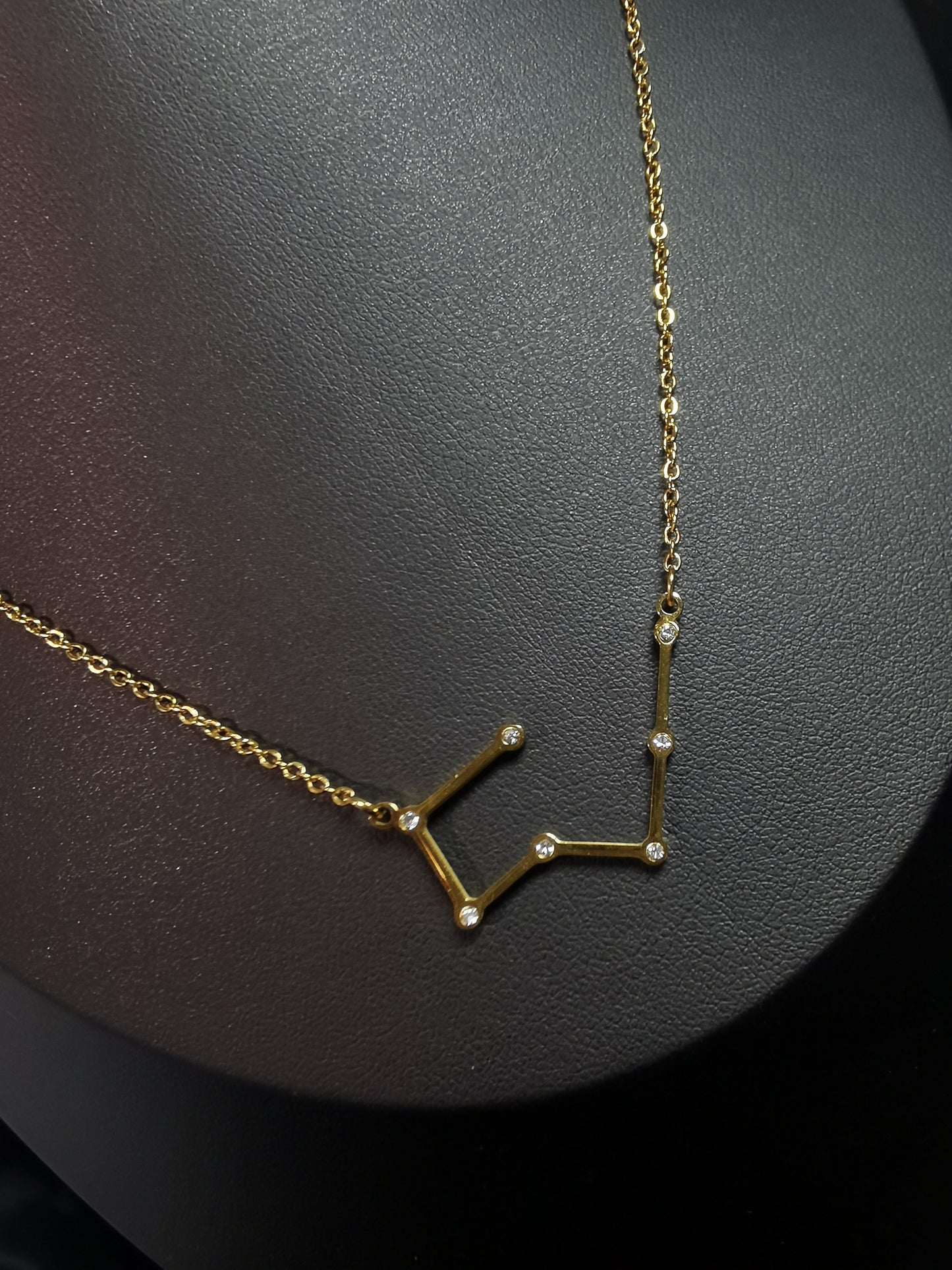 Zodiac Sign Necklace 18k gold-plated Titanium Steel O chain Trendy Jewelry 2025 GMJN13