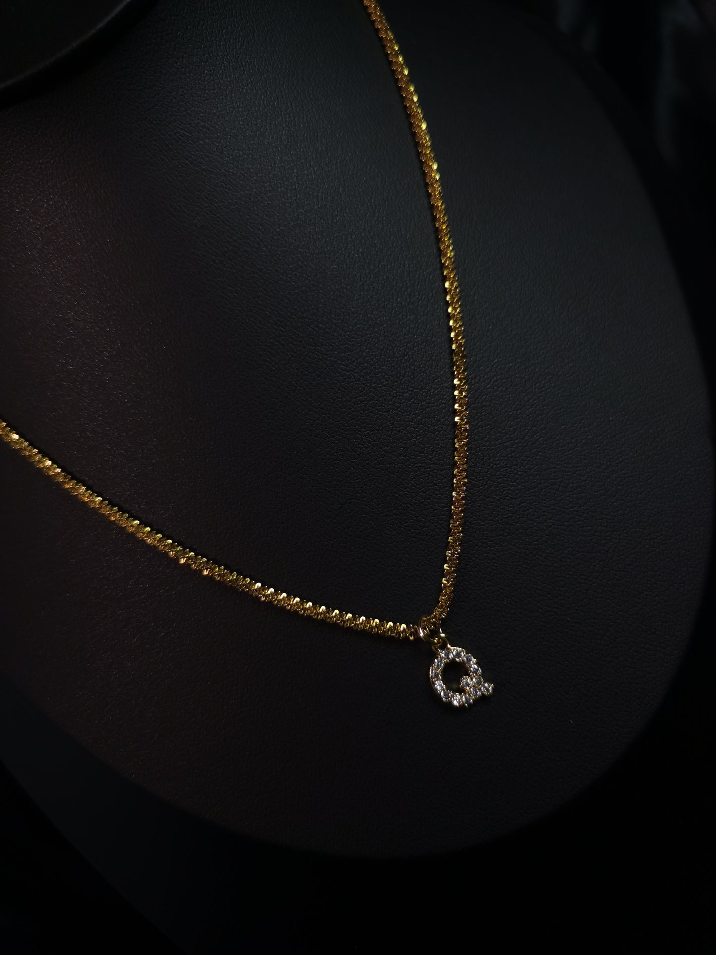 Name Initial Necklace 18k gold-plated Titanium Steel Galaxy chain Trendy Jewelry 2025 GMJN12