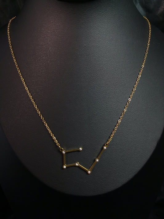 Zodiac Sign Necklace 18k gold-plated Titanium Steel O chain Trendy Jewelry 2025 GMJN13