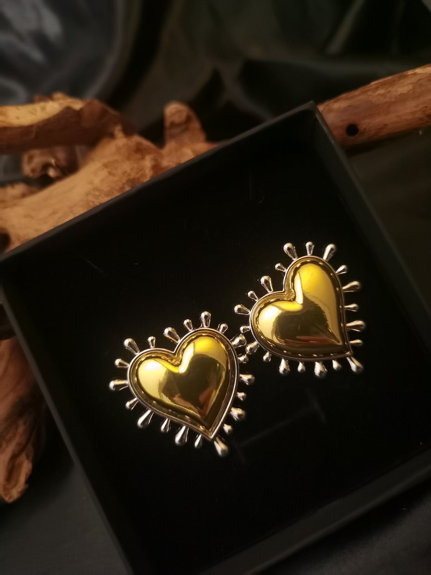 Heart Earrings 18k gold-plated Titanium Steel GMJE5