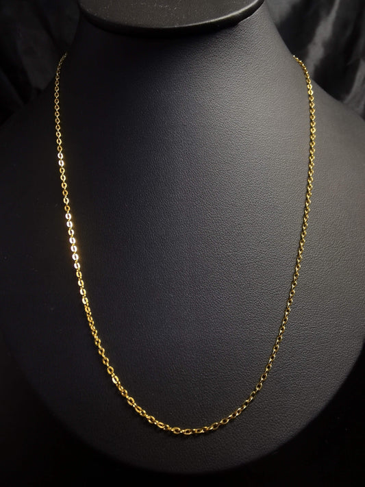 O Chain Necklace 18k gold-plated Titanium Steel Trendy Jewelry 2025 GMJBC5