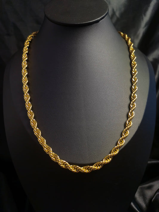 Chunky Necklace 18k gold-plated Titanium Steel Rope chain Trendy Jewelry 2025 GMJN32