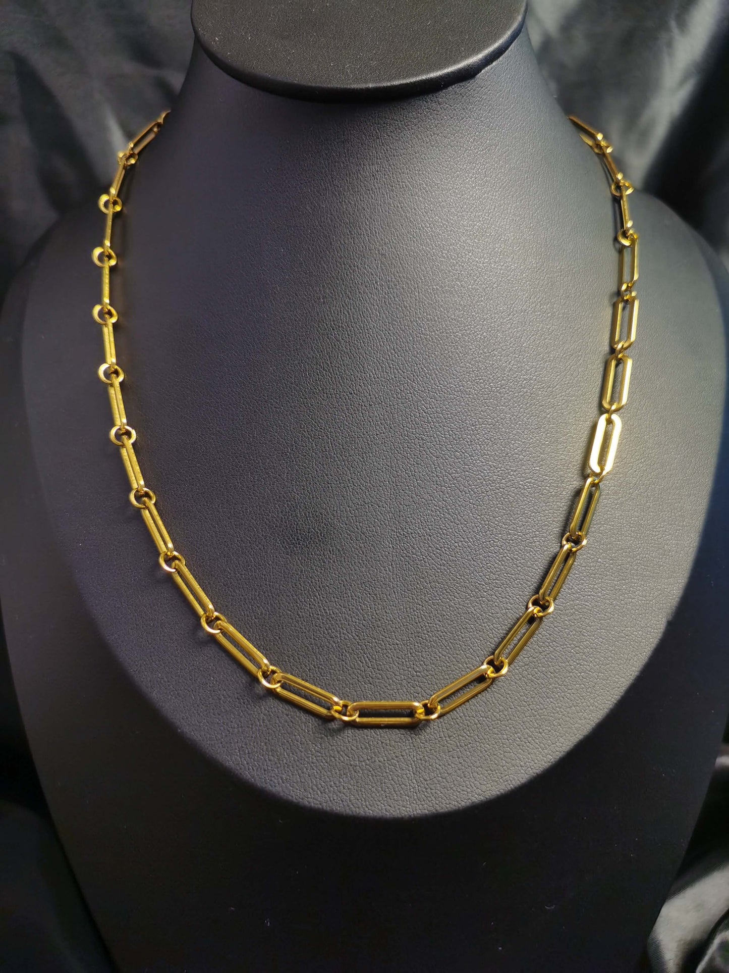 Cowboy Life Necklace 18k gold-plated Titanium Steel Clip chain Trendy Jewelry 2025 GMJN34