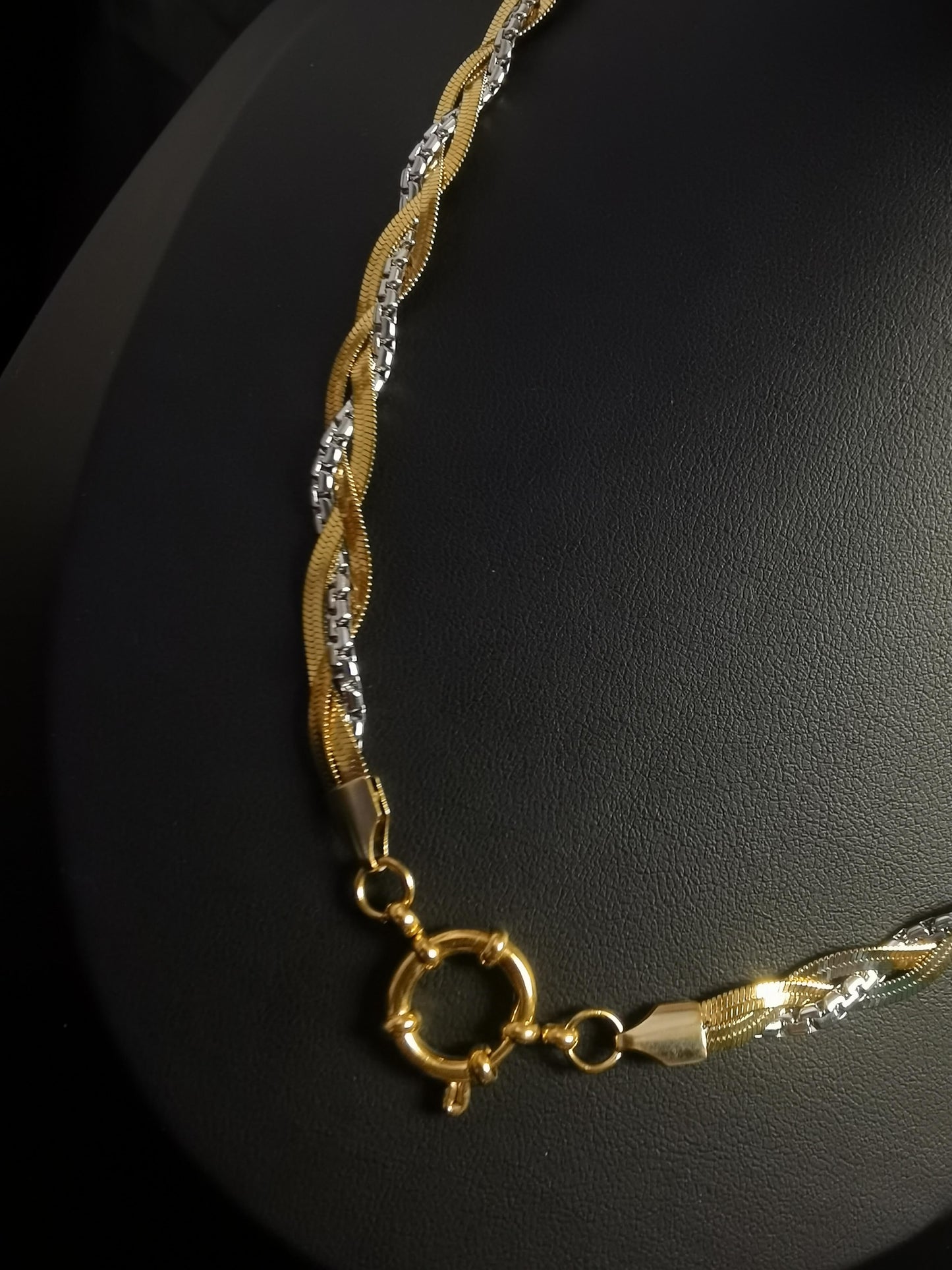 Name Initial Necklace 18k gold-plated Titanium Steel multiple chain Trendy Jewelry 2025 GMJN37