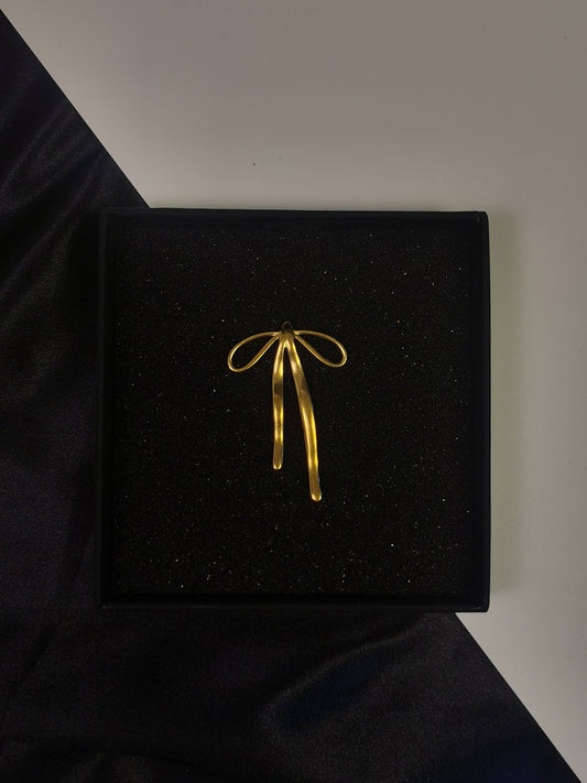 Bow Knot element Pendant 18k gold-plated Titanium Steel Trendy Jewelry 2025 GMJP3BK