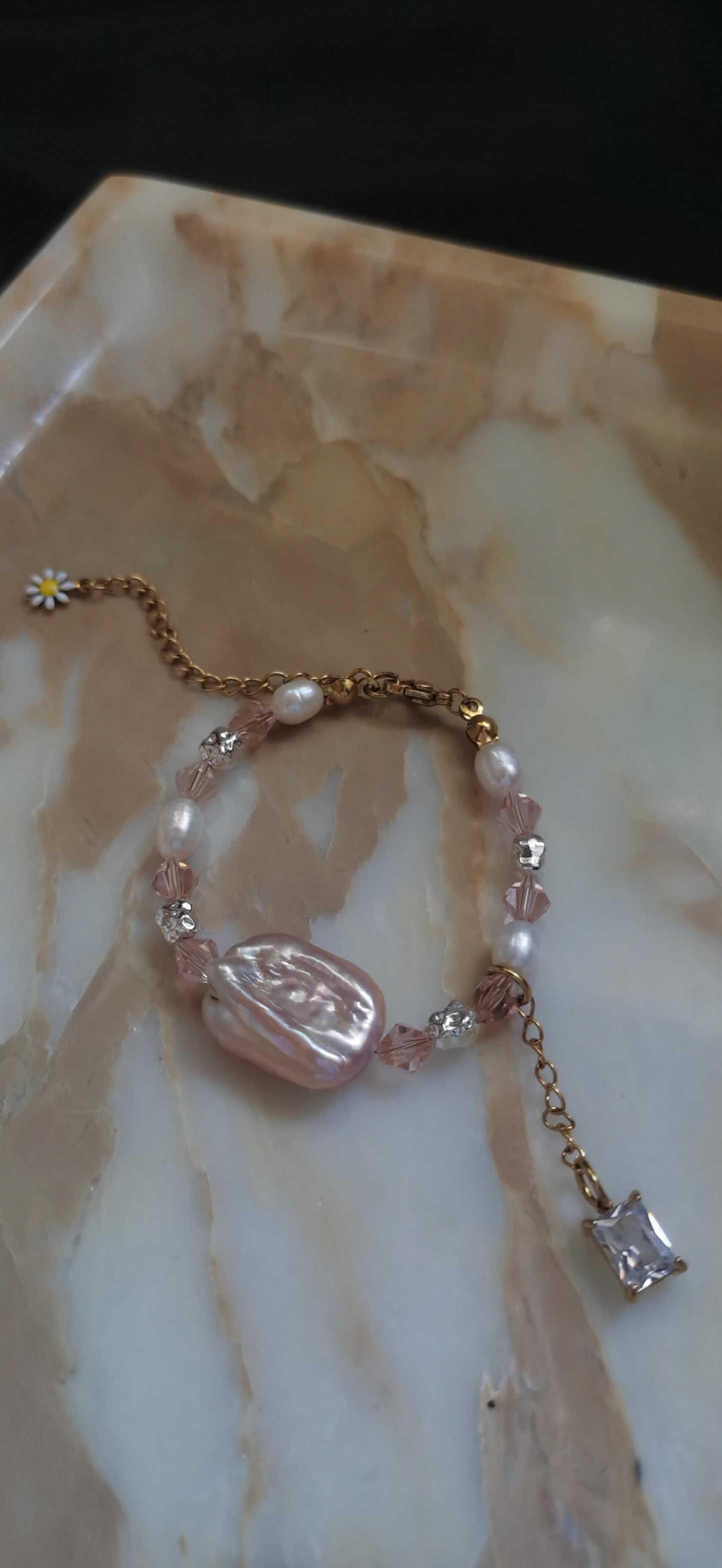 Bracelet 18k gold-plated Titanium Steel Beaded chain Trendy Jewelry 2025 GMJB6