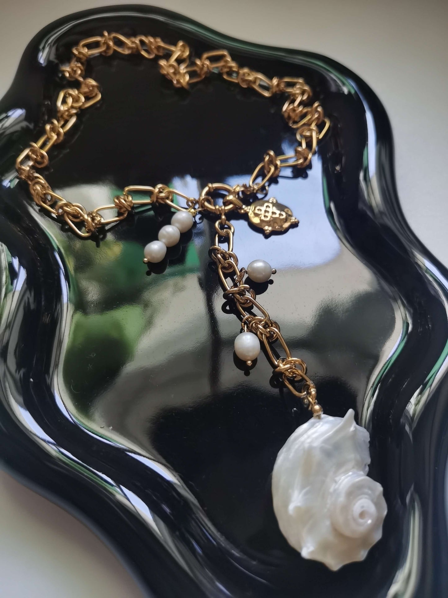 Beach Jewelry Necklace 18k gold-plated Titanium Steel Rope chain Trendy Jewelry 2025 GMJN41