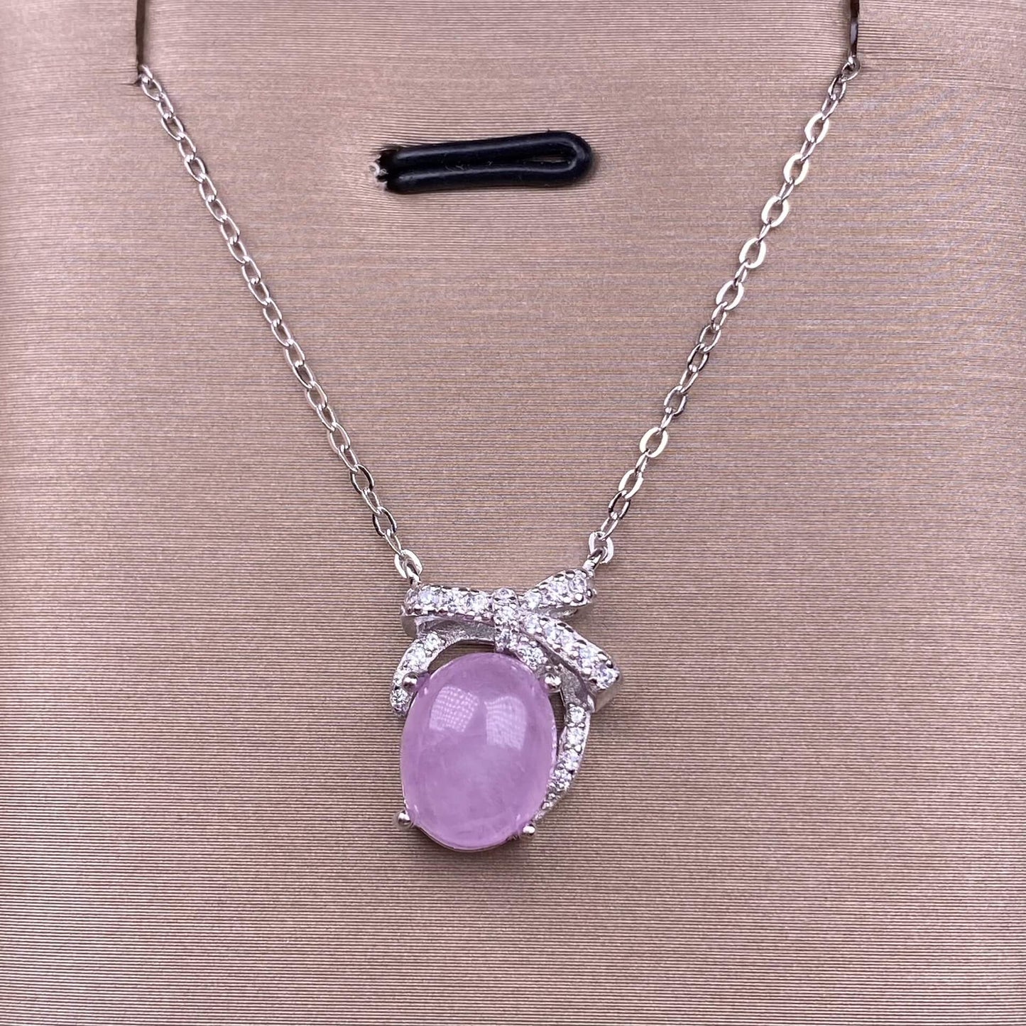 Larimar sea-patterned stone, aquamarine, grape stone, purple lithium spodumene S925 necklace, silver inlaid with full diamonds,s925 collarbone chain, silver-encrusted little rabbit children pendant, garnet quality, pure water flawless