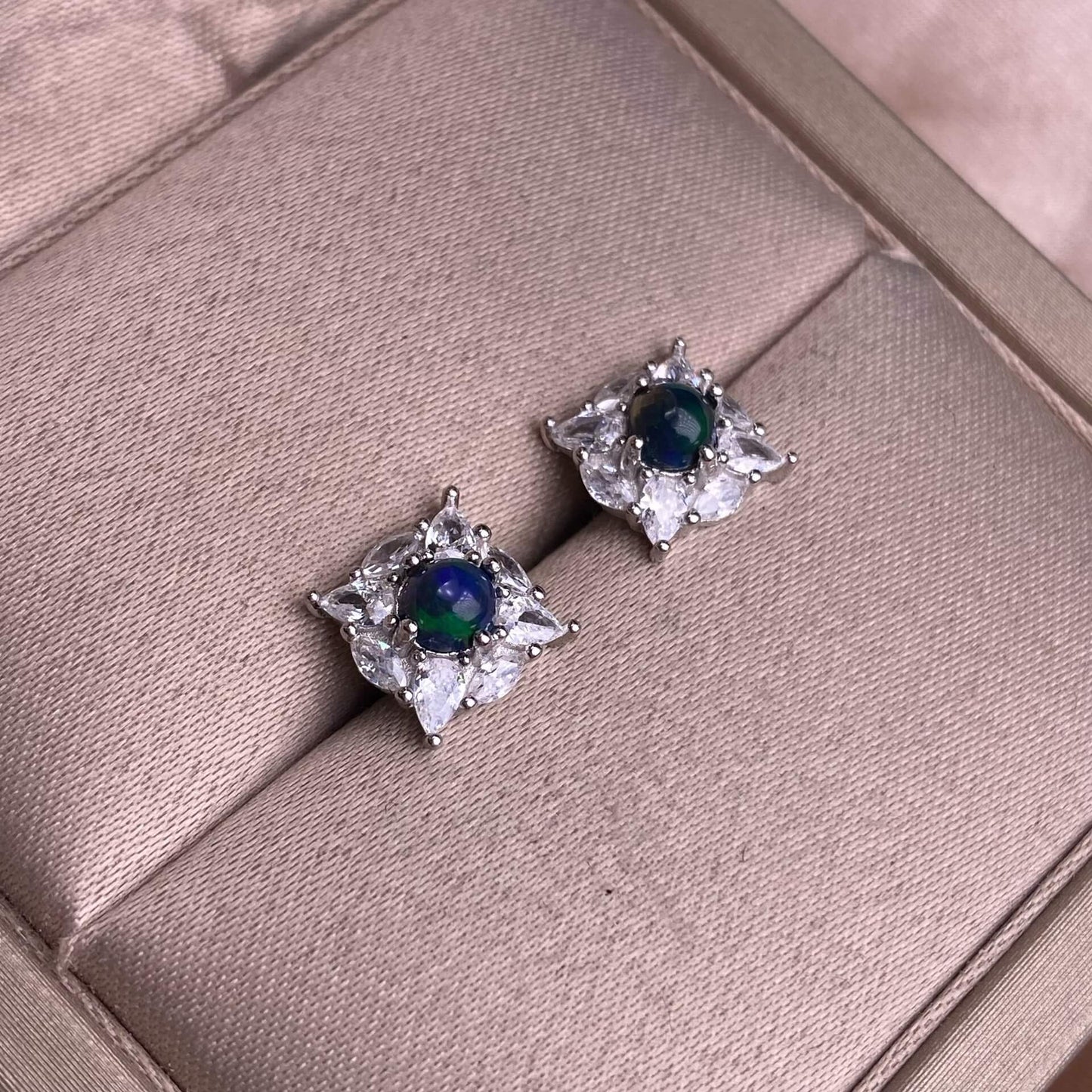 Garnet, amethyst, sea crest, blue phosphorescent, purple dragon crystal, citrine, turquoise, black opal, aquamarine, lapis lazuli, opal earrings