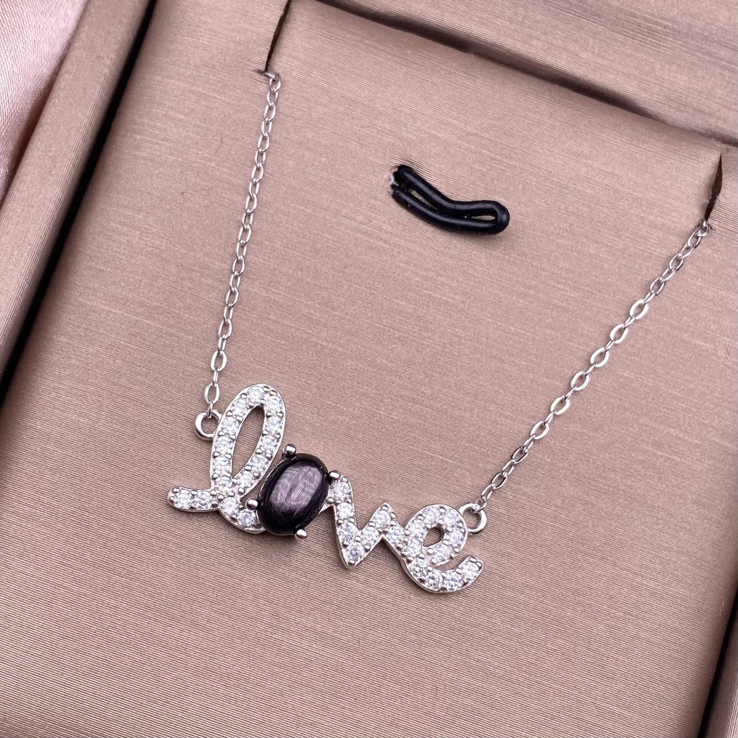 Blue topa, golden stone, turquoise S925 necklace, silver inlaid with full diamonds, exquisite light luxury evening wear chain fashionable office lady