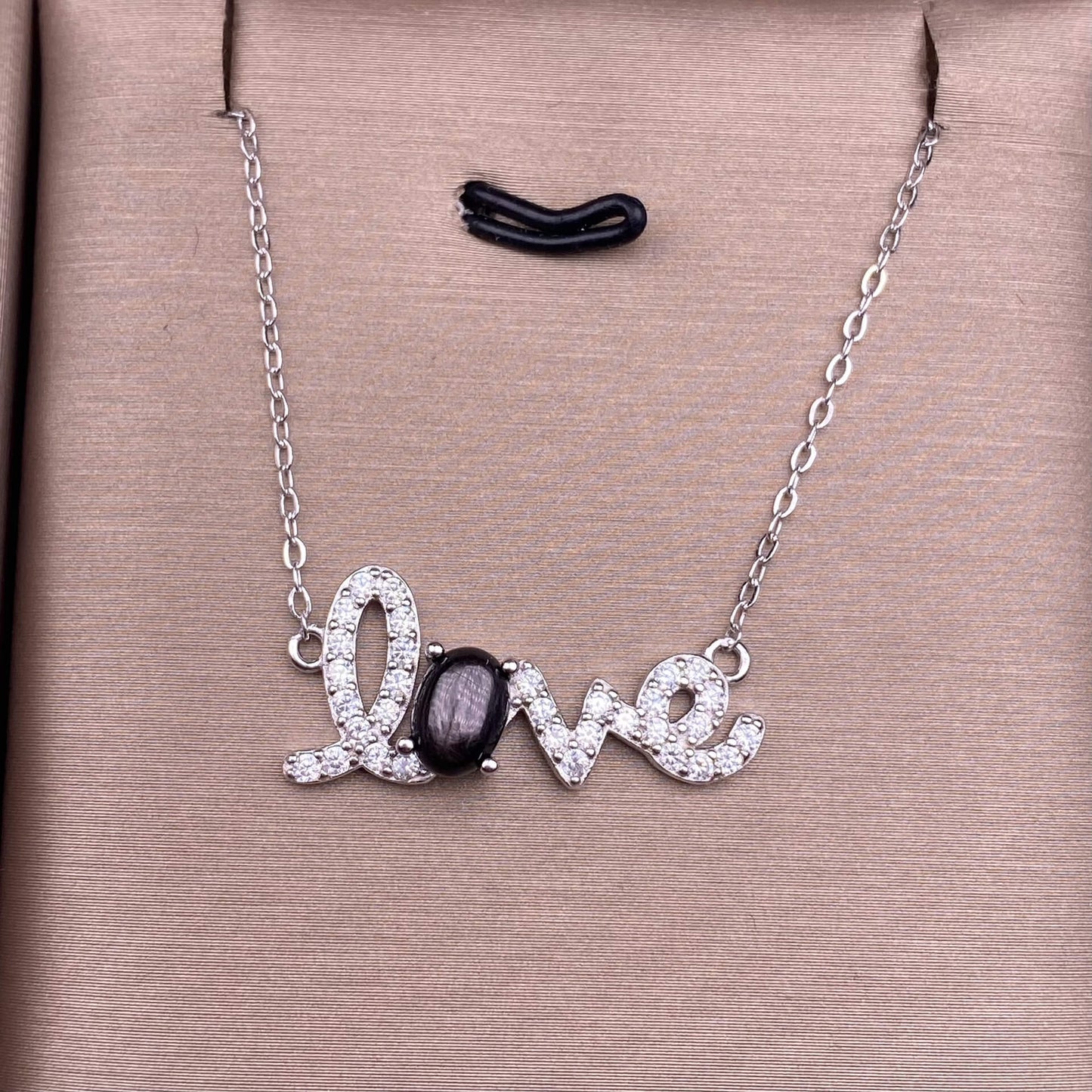 Blue topa, golden stone, turquoise S925 necklace, silver inlaid with full diamonds, exquisite light luxury evening wear chain fashionable office lady