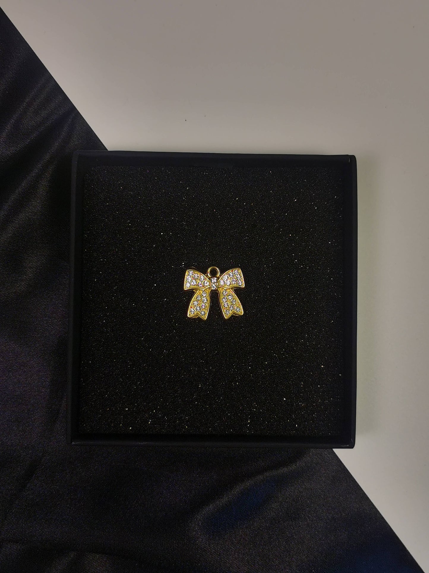 Bow Knot element Pendant 18k gold-plated Titanium Steel Trendy Jewelry 2025 GMJP3BK