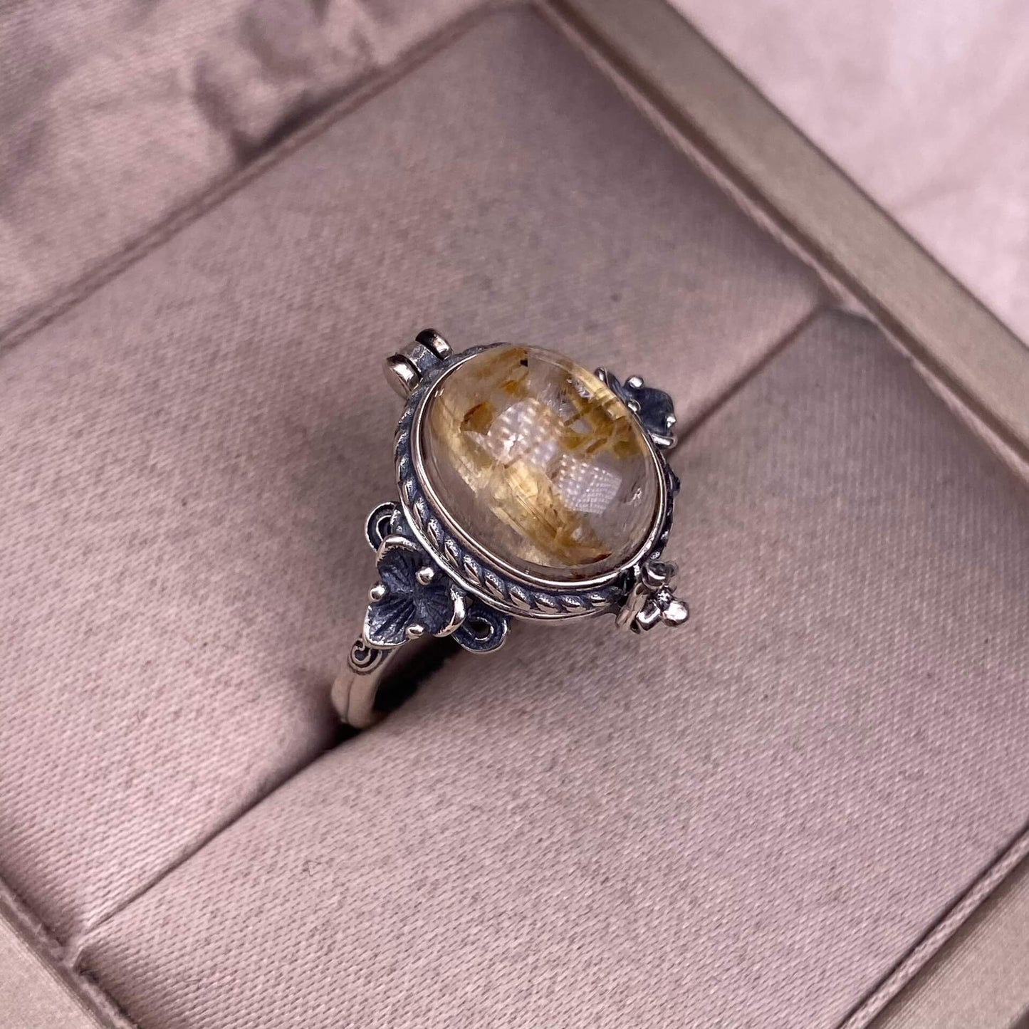 s925 Silver , Natural Stone.Amethyst sea-patterned stone, purple dragon crystal blue moonstone, grey moonstone ring, s925, silver inlaid,&nbsp;Jewelry 2025 GMSR1