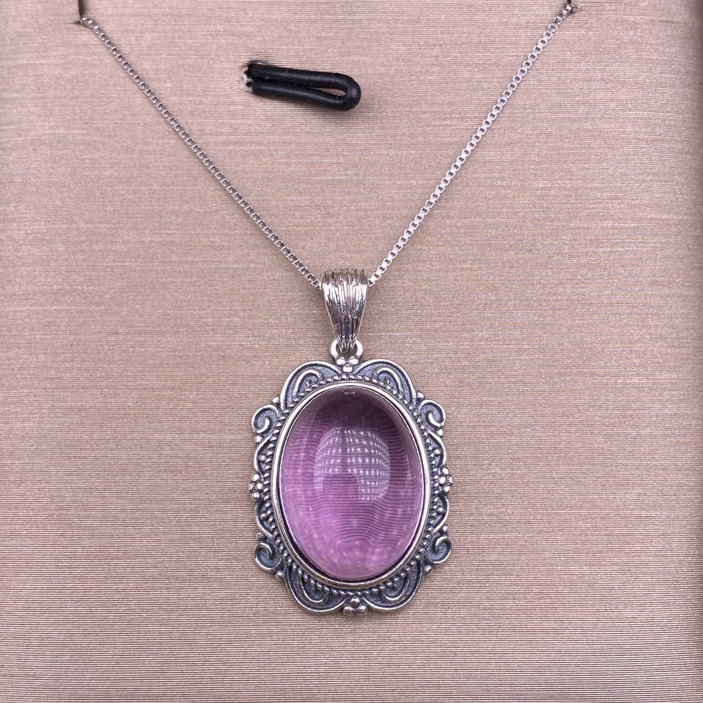 Amethyst, golden stone, purple dragon crystal, Nanhong, Hetian jade S925 silver inlaid retro silver cross pendant, aged, personalized and fashionable OL necklace, dazzling and uncluttered trendy Jewelry 2005