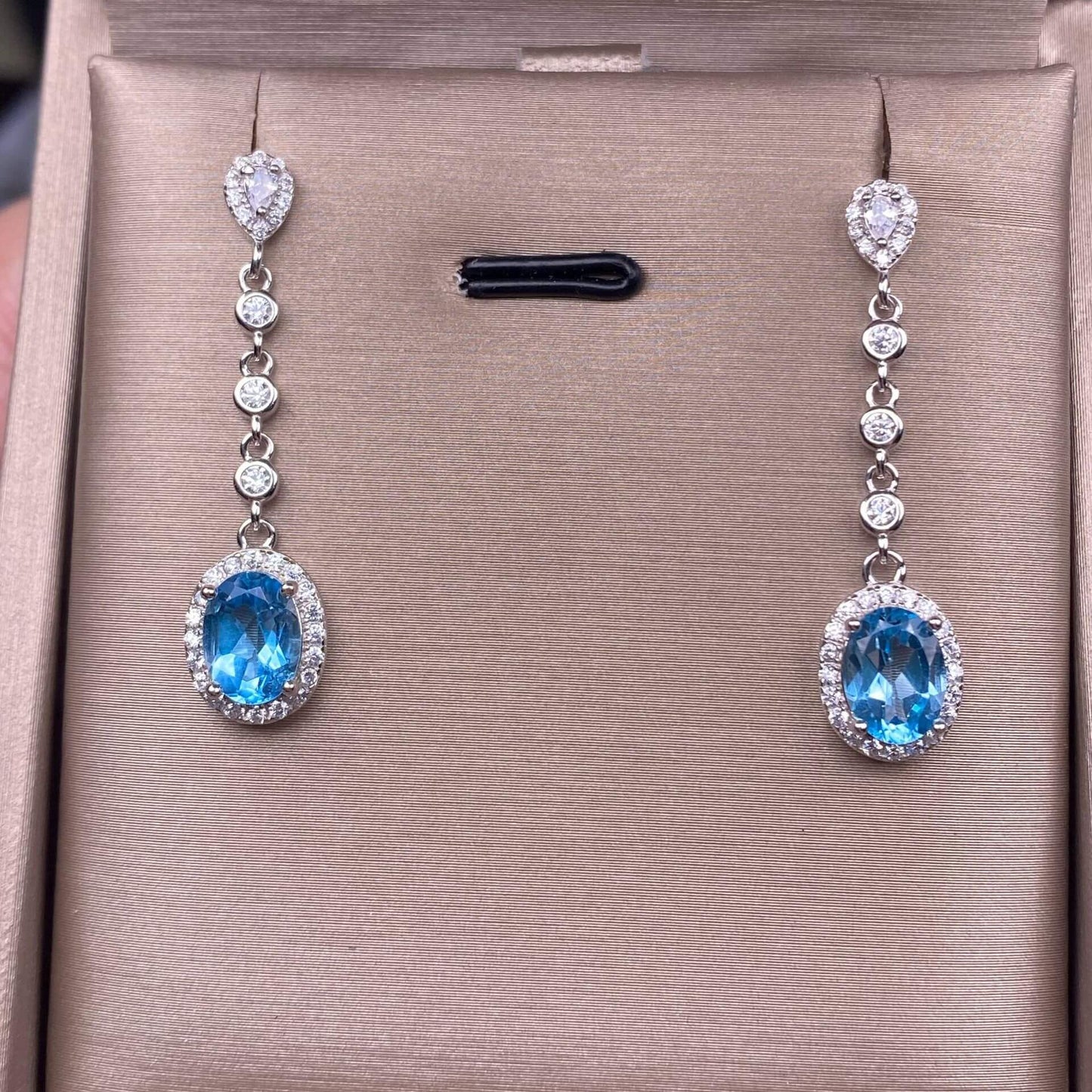 Old wax, garnet, blue topaz, citrine, amethyst, diopside, Swiss blue topaz, peridot, black opal, opal earrings S925